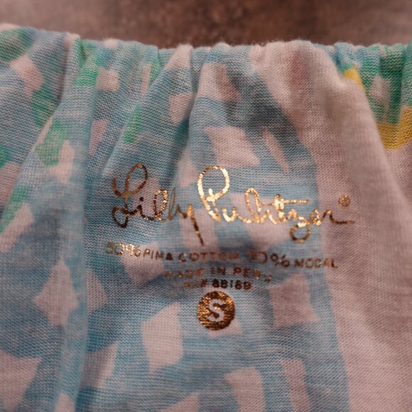 Lilly Pulitzer Ruffle Mini Skirt Women’s Small Multicolor Tropical Print - Picture 2 of 8